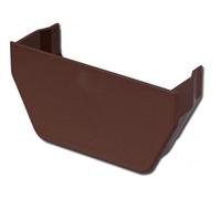 Brown Square Gutter - Internal Stop End - Gutter Accessories