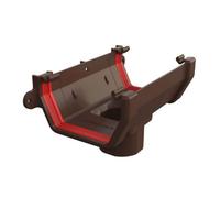 Brown Square Gutter Running Outlet, Freeflow 114mm Rain Water Systems