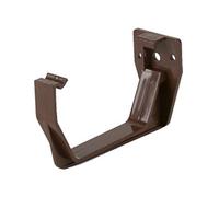 Brown Square Guttering and Downpipe - Gutter and Pipe Fittings - Fascia Bracket x 5