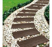 Brown Stepping Stone Steps Rail Road Sleepers Eco Friendly Durable Recycled Rubber Tyre (1)