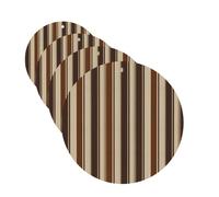 Brown Stripe Car Air Fresheners Cards 4 Pcs Hanging Fragrance Scented Cards Long-Lasting Car Aromatherapy Tablets for Wardrobe Bathroom Car Interior Mirror Pendant Gifts
