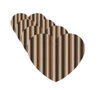 Brown Stripe Car Air Fresheners Cards 4 Pcs Hanging Fragrance Scented Cards Long-Lasting Car Aromatherapy Tablets for Wardrobe Bathroom Car Interior Mirror Pendant Gifts