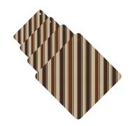 Brown Stripe Car Air Fresheners Cards 4 Pcs Hanging Fragrance Scented Cards Long-Lasting Car Aromatherapy Tablets for Wardrobe Bathroom Car Interior Mirror Pendant Gifts