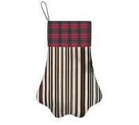 Brown Stripe Print Christmas Pet Socking Festive Dog Paw Xmas Pets Gift For Seasonal Party Supplies