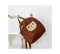 (Brown) Student Cute Backpack Sheep Large Capacity Protects The Spine Reduces Burden