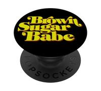 BROWN SUGAR BABE FOXY RETRO STYLE PopSockets Adhesive PopGrip