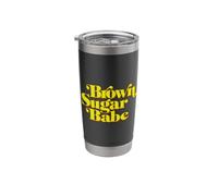 Brown Sugar Babe Foxy Retro Style Stainless Steel Insulated Tumbler