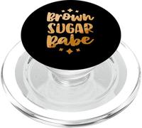 Brown Sugar Babe Shirt Woman Proud Black Melanin Pride PopSockets PopGrip for MagSafe