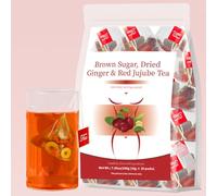 Brown Sugar Dried Ginger & Red Jujube Tea - 20 Packs Warming Herbal Blend For Comfort And Vitality(1pcs)