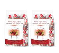 Brown Sugar Dried Ginger & Red Jujube Tea - 20 Packs Warming Herbal Blend For Comfort And Vitality(2pcs)