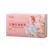 Brown Sugar Ginger Tea, Jujube Red Dates Longan Wolfberry Rose Tea Health Wellness Tea Bag for Relieves Menstrual Cramps Promotes Blood Circulation-500g/17.6oz