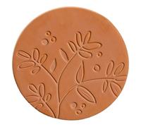 Brown Sugar Keeper, Softener Container, Terracotta Brown Sugar Saver Disc, Reusable and Food Grade Safe, Alternative for Food Storage Containers, with Rooster Flowers Rabbit Bee Design (D)