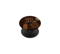 Brown Sugar Melanin Black Girl Afro Queen Beauty PopSockets Adhesive PopGrip
