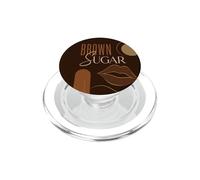 Brown Sugar Melanin Black Girl Afro Queen Beauty PopSockets PopGrip for MagSafe