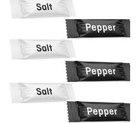 Brown Sugar Sweetener Powder, Salt and Pepper | Gluten Free | Refined Sugar Alternative 17.5 Calories in 1 TSP | Easy to Carry | No Preservatives and Flavors (Black Pepper, 1000 Units)