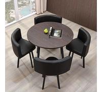 Brown Table Set 80cm Office Desk & Dining Table Combo PerfectConference Rooms Cafés and Meeting SpacesStylish & Functional niture& Reception s
