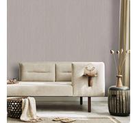 Brown Taupe Mix Stripe Wallpaper Glitter Shimmer Textured Vinyl Free Match Study