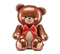 Brown Teddy Bear Standing Foil Balloon - Perfect for Childrens Parties and Celebrations