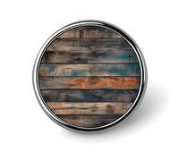 Brown Texture Round Badge Cute Brooch Hats Jackets Decor Personalized Lapel Pin Clothing Jewelry Accessories for Wedding Party Gift