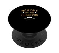 Brown The Hustle Never Sleeps Brown Graphic PopSockets Adhesive PopGrip