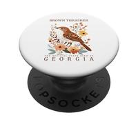 Brown Thrasher Official Georgia State Bird PopSockets Adhesive PopGrip