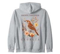 Brown Thrasher Official Georgia State Bird Zip Hoodie
