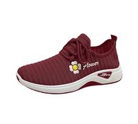Brown Trainers Women, Ladies Summer Outdoor Gym Arch Support Memory Foam Comfy Orthopedic Comfortable Running Shoes Sport Tennis Sneakers Work Dance Wide Fit Walking Soft Womens Wide Fit Trainers