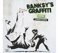 Brown Trout 2025 Banksy Official Wall Calendar 12x24 Import English
