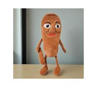 (Brown) Tung Tung Sahur Plush Toy - Whimsical Deep Brown Stuffed Animal Doll with Big Eyes & Cheeks, Soft Fabric for Kids, Birthday Christmas Halloween
