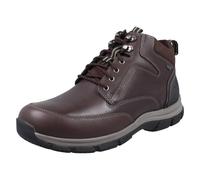 (Brown, UK 10) Mens Clarks Slip Resistant Waterproof Lace Up Boots - Spypath Hi GTX