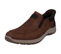 (Brown, UK 12) Mens Rieker Ready2Go Wide Fitting Shoes 03655