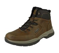 (Brown, UK 12) Mens Rieker-Tex Water Resistant Lace Up Ankle Boots 30230