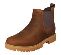 (Brown, UK 7.5) Mens Clarks Leather Smart Chelsea Boot - Rossdale Top