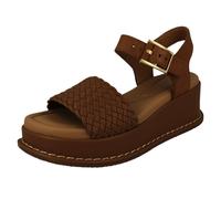 (Brown, UK 7) Ladies Clarks Casual Wedge Heel Sandals - Kimmei Bay