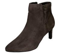 (Brown, UK 8) Ladies Clarks Heeled Ankle Boots Calla Blossom - D Fit
