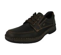 (Brown, UK 9) Mens Rieker Casual Lace Up Shoes 05100