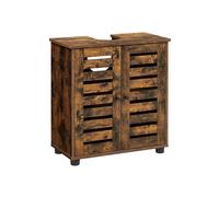 Brown Under Sink Bathroom Cabinet with Shelf