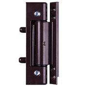 Brown uPVC Door Angled Butt Hinge - 115mm Hinge - Double Glazed Door Hinge