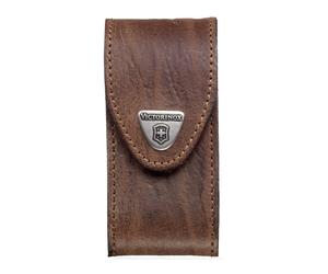 (brown) Victorinox leather belt pouch for 5-8 layer swiss army knife Genuine Victorinox