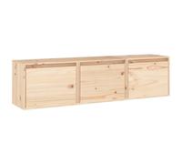 (brown) vidaXL 3x Solid Wood Pine TV Cabinets TV Stand Shelf Furniture Multi Colours
