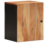 Vidaxl Bathroom Wall Cabinet 38X33X48 Cm Solid Wood Acacia, Brown