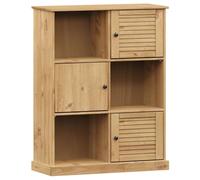 Vidaxl Bookcase Vigo 90X35X114.5 Cm Solid Wood Pine, Brown