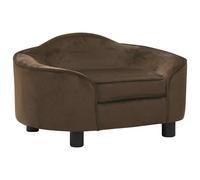 (brown) vidaXL Dog Sofa Plush Indoor Home Pet Supplies Dog Couch Sofa Multi Colours