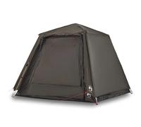(Brown) vidaXL Fishing Tent 4-Person Lightweight Camping Tent Camouflage Quick Release