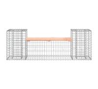 vidaXL Garden Bench Gabion Design 183x41x60.5 cm Solid Wood Douglas