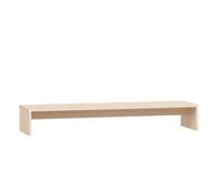 (brown) vidaXL Monitor Stand Laptop Desktop Screen Riser Display Shelf Solid Wood Pine