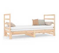 Pull-out Day Bed Bedroom Sofa Bed Guest Bed Sofa Couch Solid Wood Pine vidaXL