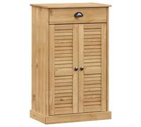 (brown) vidaXL Shoe Cabinet Shoe Storage Shoe Rack Shoe Cupboard VIGO Solid Wood Pine