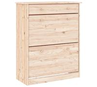 (brown) vidaXL Shoe Cabinet Shoe Storage Unit Cupboard Shoe Rack ALTA Solid Wood Pine