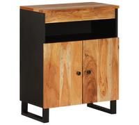 vidaXL Sideboard with 2 Doors 60x33x75 cm Solid Wood Acacia, Brown